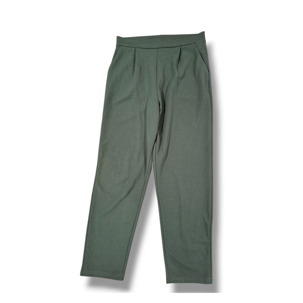 SHEIN WOMEN’S Olive Green High Rise Tapered Ankle Pants Size Large
